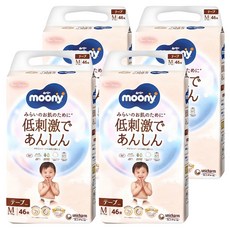 滿意寶寶日本版 有機棉黏貼型尿布 6~11kg, M(6~11kg), 184片