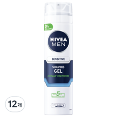 니베아 맨 센서티브 쉐이빙 젤, 200ml, 12개