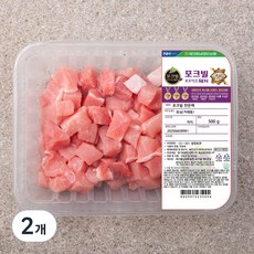 농협 포크빌 한돈 등심 카레용, 500g, 2개
