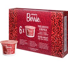 羅伯茨莓上的越橘和蔓越莓汁, 600ml, 1盒