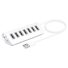 코시 뉴욕 7포트 USB 허브 UH3221, 화이트, 1개