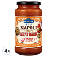 폰타나 나폴리 토마토 미트 라구 파스타소스, 600g, 4개