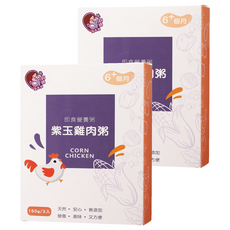 鈞媽御食堂 中寶 即食營養粥 紫玉雞肉粥 6個月以上寶寶適用 150g, 紫玉雞肉, 2盒, 3入