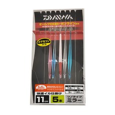 DAIWA 仕掛 K IKASHIKAKE M 11S SS 5 GAS, 5個裝, 1組