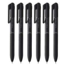 Pentel 飛龍文具 Calme 0.5 油性筆 多色可選, 黑桿, 6支