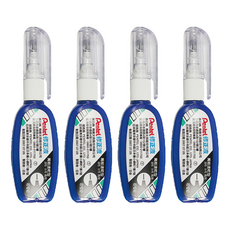 Pentel 飛龍文具 易壓迷你修正液 ZL102, 4.2ml, 4個