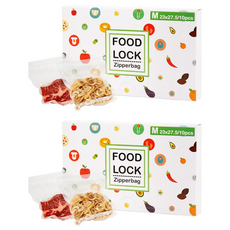푸드락 진공포장 지퍼백 M 10p, 중(M), 10개입, 2개