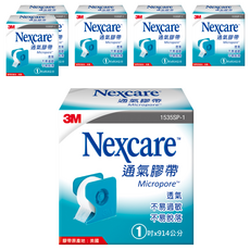 3M Nexcare 通氣膠帶 1吋 x 914cm, 6盒