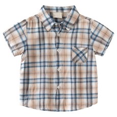 iyoomong 兒童 Vitani 格紋粉彩短袖襯衫