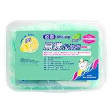 Shallop 刷樂 扁線牙線棒 薄荷味, 800支, 1盒