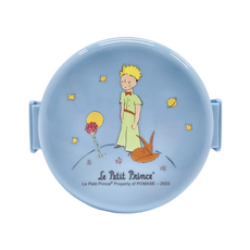 Skater 小王子抑菌樂扣雙層塑膠便當盒 附叉 11.7 x 10.6 x 9cm 230ml + 270ml, 藍色, 1個