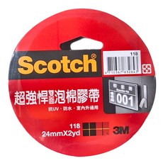 3M Scotch 超強悍VHB膠帶 24mm #118, 1個