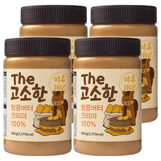 이엔푸드 더 고소한 땅콩버터 크리미 100%, 500g, 4개