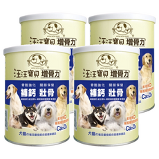 wow wow baby 汪汪寶貝 增骨力, 含軟骨素與葡萄糖胺, 骨骼強化, 添加8種維生素, 犬貓適用, 關節保健, 4罐, 1入