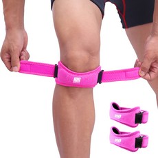 Hensen 緩衝加壓髕骨護膝, 玫瑰紅, 2個