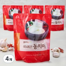 곰곰 국내산 동치미, 1kg, 4개