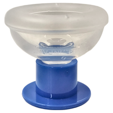 R&R 萊禮生醫 矽膠拍痰杯 S 新生兒專用, 結構採用省力設計, 可輔助正確拍痰及拍嗝的手勢與力道, 產品柔軟富有彈性, 台灣製, Blue, 1個