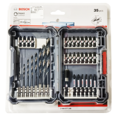 BOSCH 博世 台灣公司貨 35件高扭力起子頭及鐵工鑽頭組 2608577148, 1盒