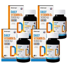 엔젯오리진 데일리 비타민D3 5000IU, 150정, 4개
