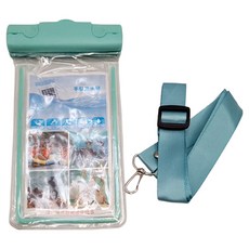 愛北鼻 手機防水袋, 湖水綠, 1入