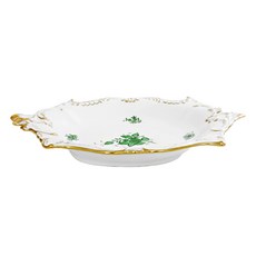 Herend 아포니 서빙 플레이트, 그린, 1개
