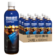 統一 咖啡廣場 調合式冰咖啡, 600ml, 24瓶
