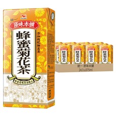 統一 原味本舖 蜂蜜菊花茶, 375ml, 24入