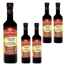 BERTOLLI 蒙典那巴薩米克醋, 歐盟PGI產地認證, 義大利摩德納產, 500ml, 5瓶