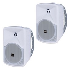 KANALS 150W 2Way揚聲器 +牆壁衣架支架, 白色的, TS-44