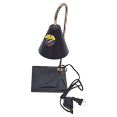 大理石融蠟燈 調光款 尺寸15*15*38cm, 霧面黑 + 黑大理石