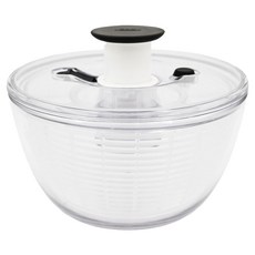OXO 按壓式蔬菜香草脫水器, 透明, 1個