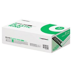 카피어랜드 플라스틱링 100개입, 12mm, 흰색, 1개