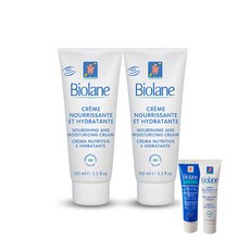 Biolane 法貝兒 滋養保濕霜 100ml 2入+隨身條 15ml 隨機出貨 2入, 1組, 230ml