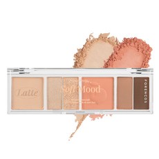 FORENCOS 柔霧氛圍眼影盤, 1個, 01 蜜桃拿鐵