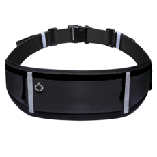 多功能健行跑步夜光安全腰包, 款式隨機, 1個