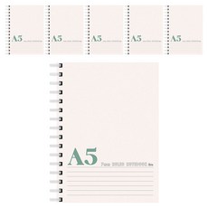 ibis A5線圈筆記本, 米白色, 6個