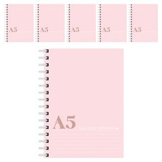 ibis A5線圈筆記本, 粉紅色, 6個