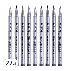 STA 防水繪圖素描美術筆 AD001, 混合色, 27個