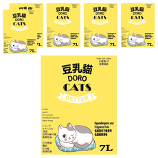 DORO CAT 豆乳貓 豆腐貓砂, 7L, 6包, 無味