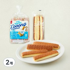 삼립 밀크 롱스틱 빵, 32g, 2개, 9개입