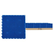 新生活家 波浪浴室排水墊, 藍色