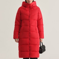 엘쏘 여성용 두꺼운 후드 롱 패딩 점퍼