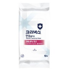 크리넥스 안심 물티슈 휴대형, 10매, 1개