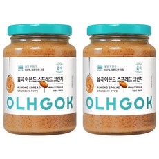 옳곡 아몬드 스프레드 크런치, 2개, 464g
