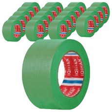 iQIHAN 다다 칼라 마스킹테이프 초록 50 mm x 20 m, 20개