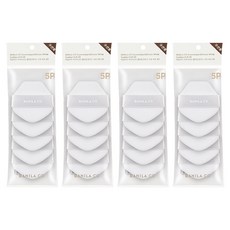 BANILA CO 芭妮蘭 梯形氣墊粉撲 5入, 白色, 4包