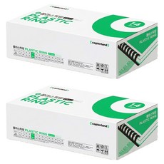 카피어랜드 플라스틱링 100개입, 14mm, 검정색, 2개