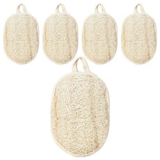 Mendisa 手持絲瓜絡沐浴巾, 5個, 象牙色, 1個裝