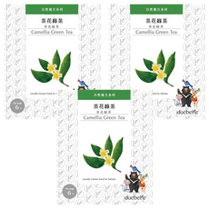 daebete 茶米茶 自然複方 茶花綠茶茶包, 3g, 6包, 3盒