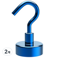 디트리 다용도 컬러풀 자석 걸이 32 x 48 mm, 블루, 2개